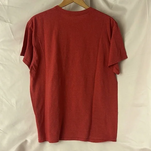 Red “Not Today Satan” unisex t shirt. Short sleeve. Blended material. - Picture 4 of 5